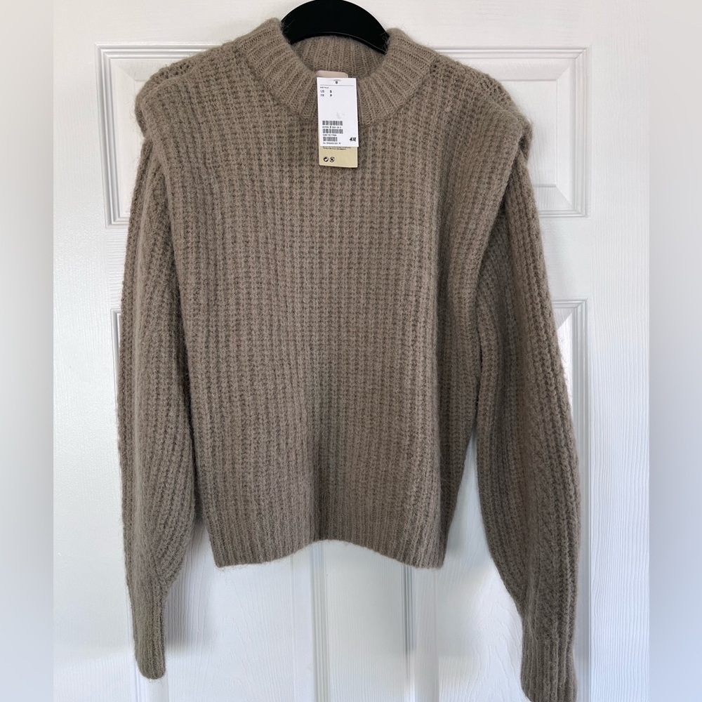 H&M Premium, wool and alpaca blend sweater, S
